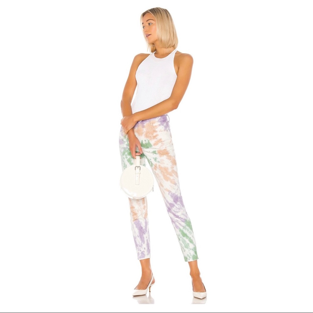 GRLFRND Karolina in Sugar Magnolia Tie Dye Jeans